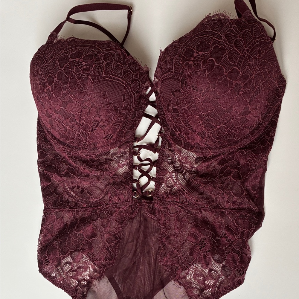 La SENZA Burgundy Lace Bra Top